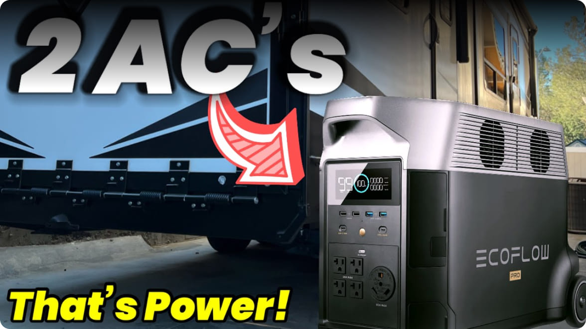 "EcoFlow DELTA Pro is capable of running two AC units, kicking them on, and getting them going. This is something that is difficult to achieve with gas generators."